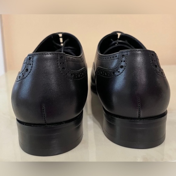 Alipasinm Men's Dress Shoes Size 8.5 Black Oxford Formal Modern Leather Shoes - Picture 5 of 9